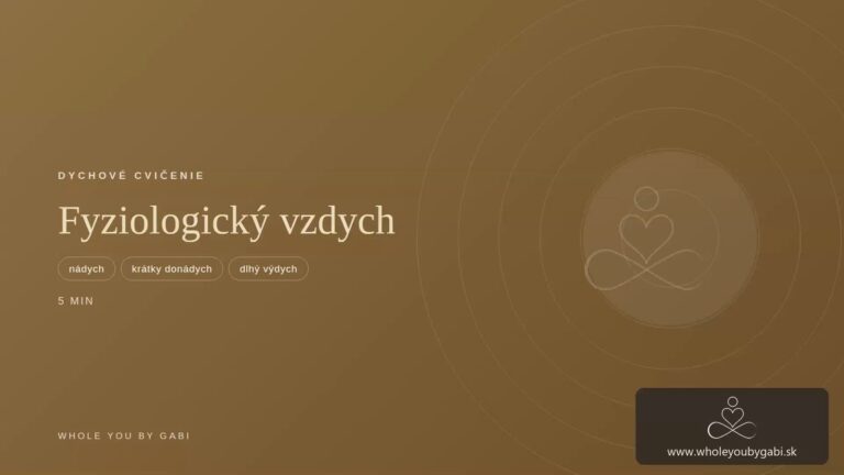 vzdych – dychové cvičenie Whole You by Gabi