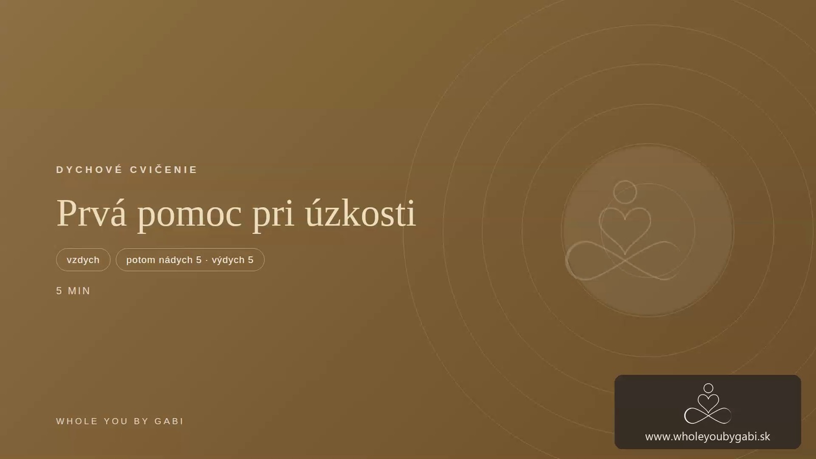 uzkost – dychové cvičenie Whole You by Gabi