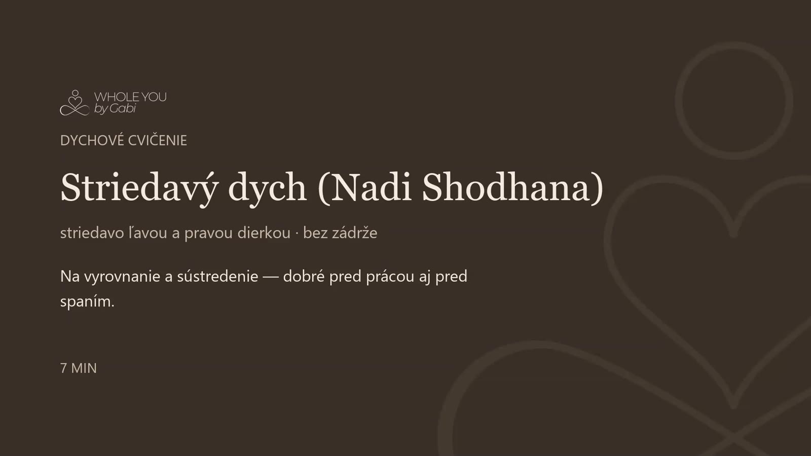Obálka videa Striedavý dych (Nadi Shodhana)